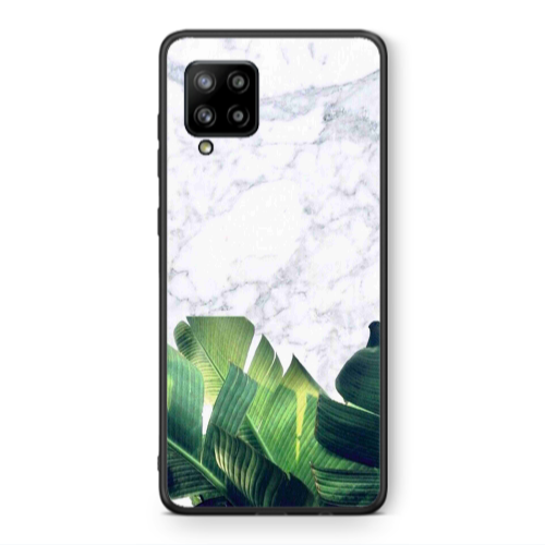 Samsung A42 5G Marble Laves Black Glossy Θήκη