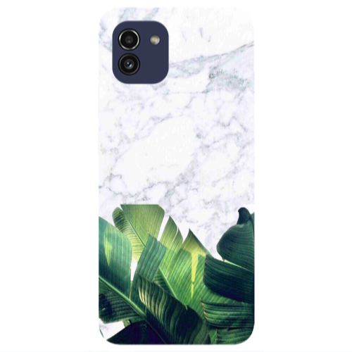 Samsung A03 Marble Laves Transparent Silicone TPU Θήκη