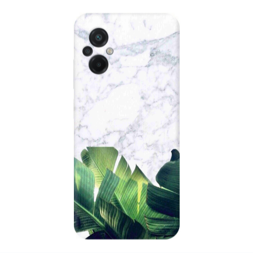 Xiaomi Poco M5 Marble Laves Transparent Silicone TPU Θήκη