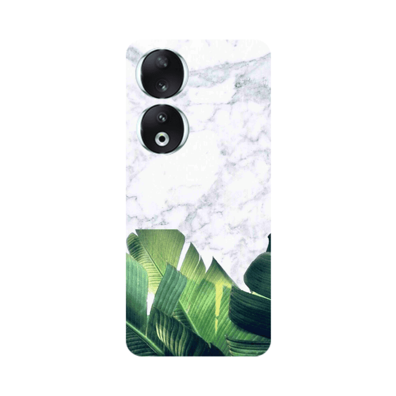 Honor 90 5G Marble Laves Transparent Silicone TPU Θήκη