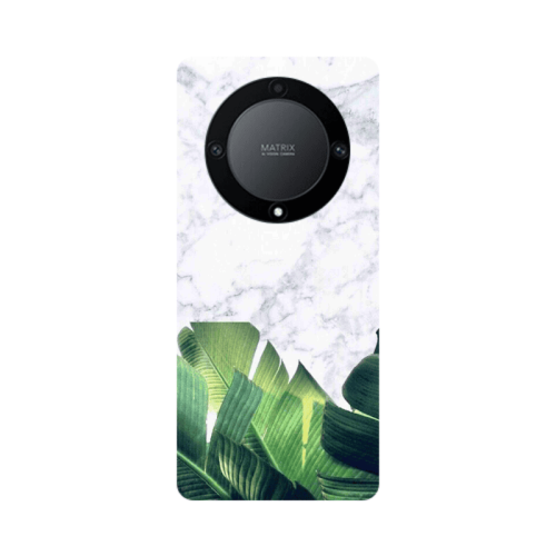 Honor Magic5 Lite 5G Marble Laves Transparent Silicone TPU Θήκη