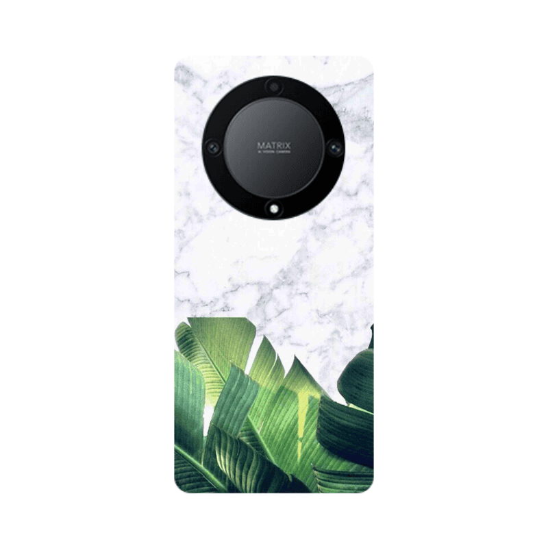Honor Magic5 Lite 5G Marble Laves Transparent Silicone TPU Θήκη