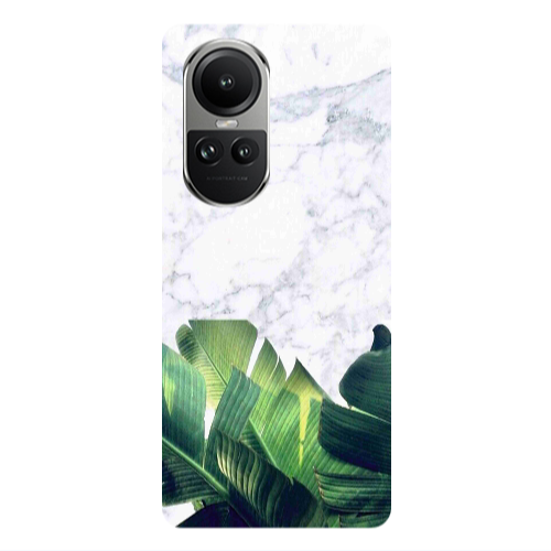 Oppo Reno10 5G Marble Laves Transparent Silicone TPU Θήκη