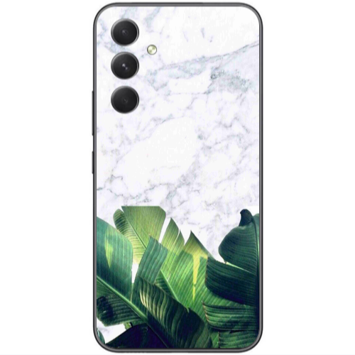 Samsung Galaxy A25 Marble Laves Transparent Silicone TPU Θήκη