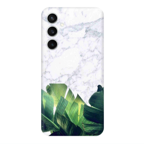 Samsung S24 FE Marble Laves Transparent Silicone TPU Θήκη