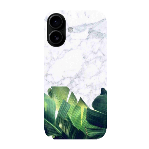 Apple Iphone 16 Marble Laves Transparent Silicone TPU Θήκη