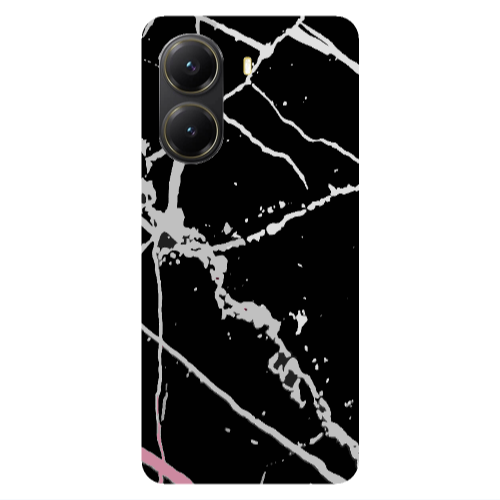Xiaomi Poco X7 Pro Marble Cream Cracks Transparent Silicone TPU Θήκη