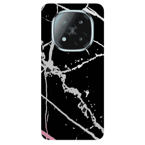 Xiaomi Redmi Note 14 Pro + 5g Marble Cream Cracks Transparent Silicone TPU Θήκη