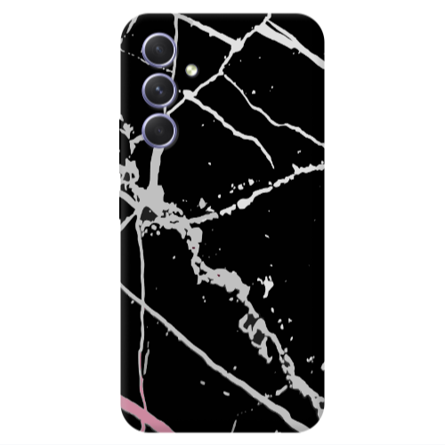 Samsung A56 Marble Cream Cracks Transparent Silicone TPU Θήκη