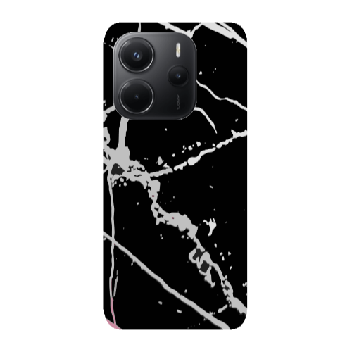 Xiaomi Redmi Note 14 Marble Cream Cracks Transparent Silicone TPU Θήκη