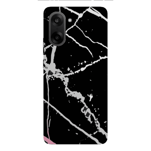Oneplus Nord CE 5 Marble Cream Cracks Transparent Silicone TPU Θήκη