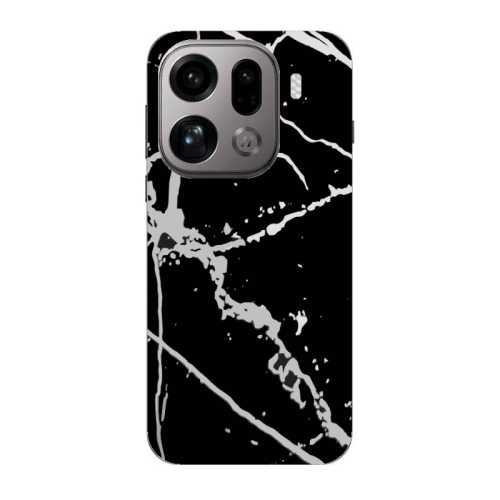 Oppo Find X9 Pro Marble Cream Cracks Transparent Silicone TPU Θήκη