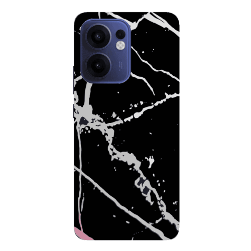 Oppo Reno13 FS Marble Cream Cracks Transparent Silicone TPU Θήκη