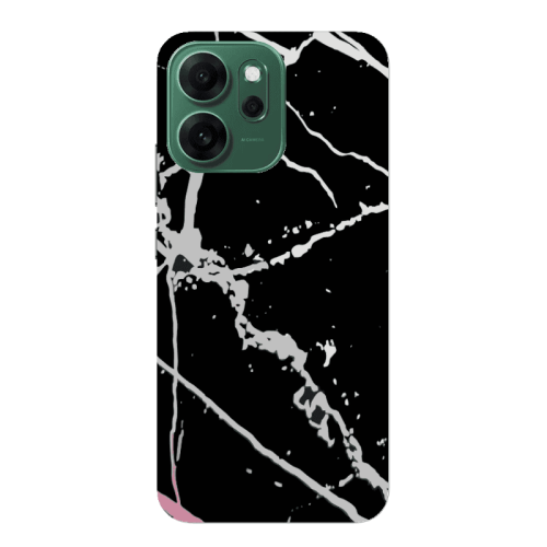 Oppo Reno 14 FS Marble Cream Cracks Transparent Silicone TPU Θήκη