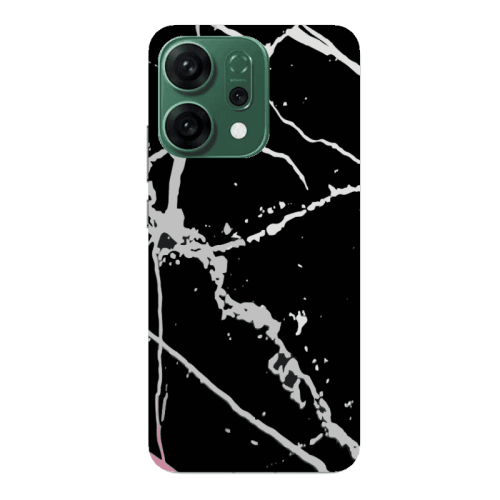 Oppo RENO 14 Marble Cream Cracks Transparent Silicone TPU Θήκη