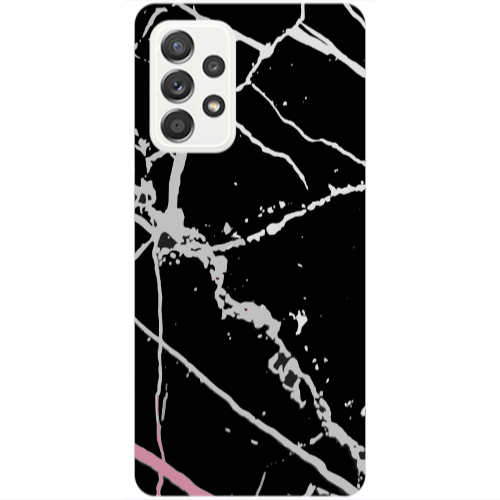 Samsung A52 Marble Cream Cracks Transparent Silicone TPU Θήκη