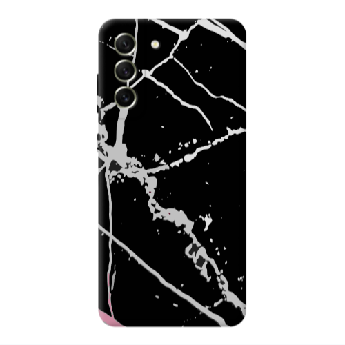 Samsung S21 PLUS Marble Cream Cracks Transparent Silicone TPU Θήκη