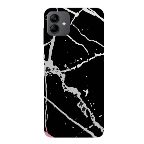 Samsung A04 Marble Cream Cracks Transparent Silicone TPU Θήκη