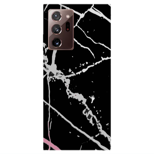 Samsung Note 20 Ultra Marble Cream Cracks Transparent Silicone TPU Θήκη