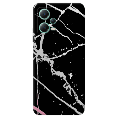 Xiaomi Redmi Note 12 Pro 5G Marble Cream Cracks Transparent Silicone TPU Θήκη