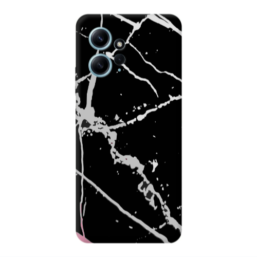 Xiaomi Redmi Note 12 4G Marble Cream Cracks Transparent Silicone TPU Θήκη