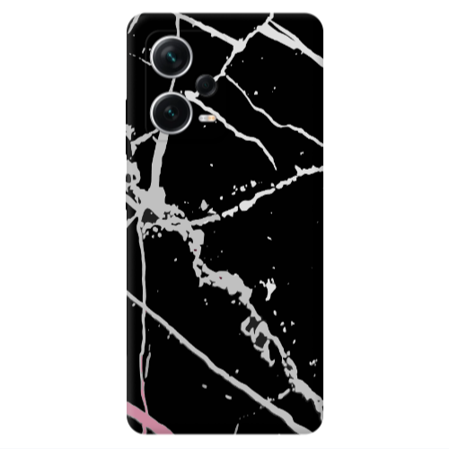 Xiaomi Redmi Note 12 5G Marble Cream Cracks Transparent Silicone TPU Θήκη