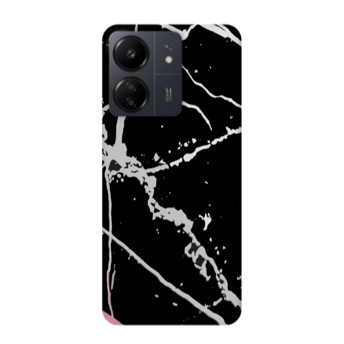 Xiaomi Redmi 13C Marble Cream Cracks Transparent Silicone TPU Θήκη