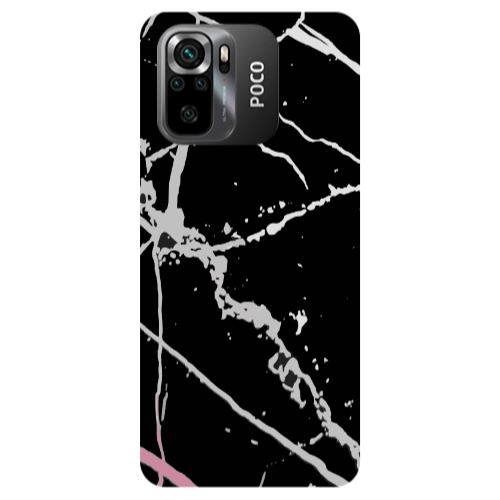 Xiaomi Poco M5 s Marble Cream Cracks Transparent Silicone TPU Θήκη