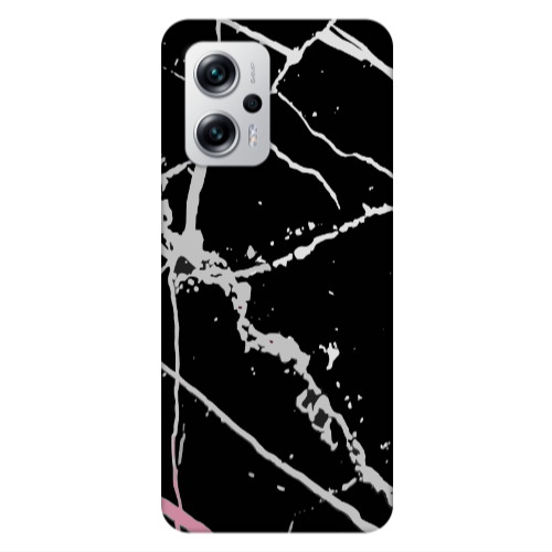 Xiaomi Poco X4 GT Marble Cream Cracks Transparent Silicone TPU Θήκη