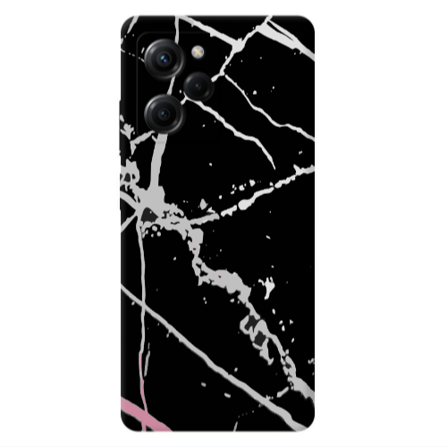 Xiaomi Poco X5 Pro Marble Cream Cracks Transparent Silicone TPU Θήκη