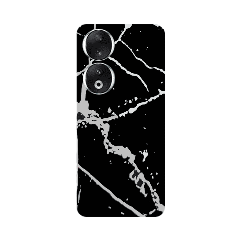 Honor 90 5G Marble Cream Cracks Transparent Silicone TPU Θήκη