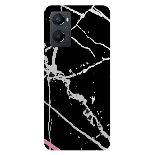 Oppo A 96 Marble Cream Cracks Transparent Silicone TPU Θήκη
