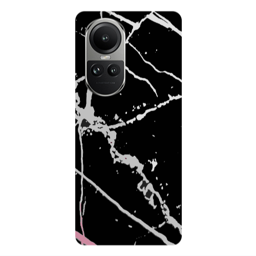 Oppo Reno10 5G Marble Cream Cracks Transparent Silicone TPU Θήκη