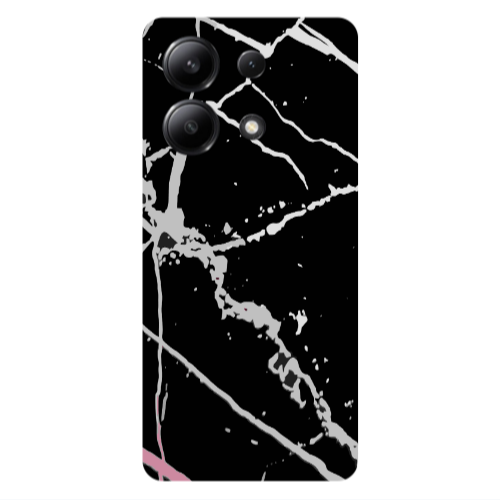 Xiaomi Redmi Note 13 4G Marble Cream Cracks Transparent Silicone TPU Θήκη