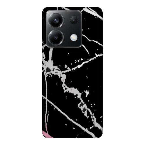 Xiaomi Poco X6 5G Marble Cream Cracks Transparent Silicone TPU Θήκη