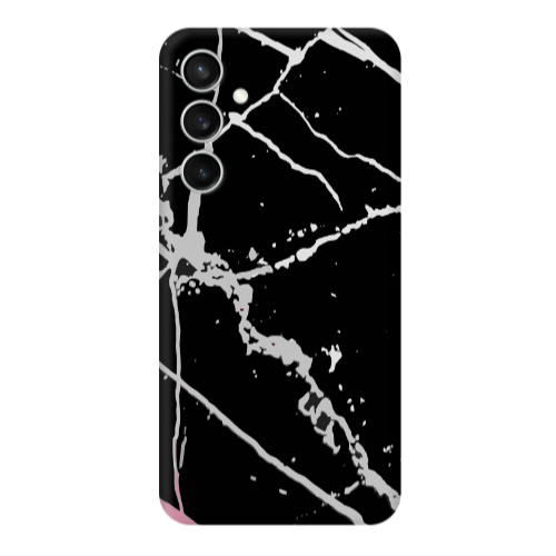 Samsung S24 Marble Cream Cracks Transparent Silicone TPU Θήκη