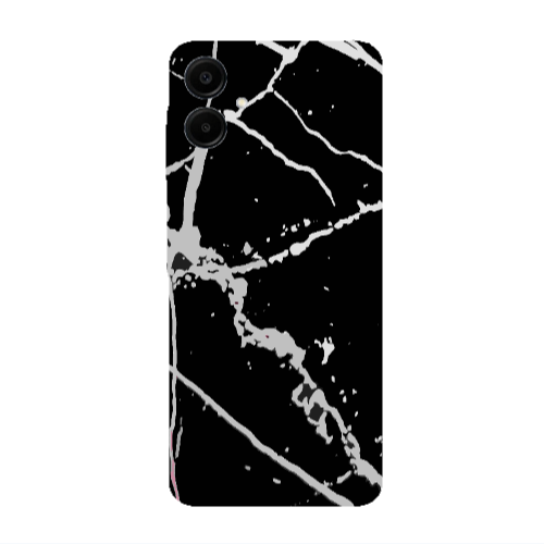 Samsung A06 Marble Cream Cracks Transparent Silicone TPU Θήκη