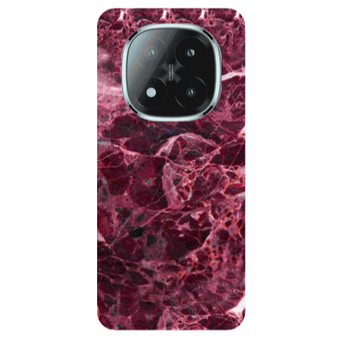 Xiaomi Redmi Note 14 Pro + 5g Marble Cherry Transparent Silicone TPU Θήκη