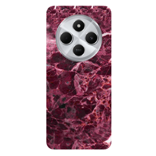 Xiaomi Redmi 14c Marble Cherry Transparent Silicone TPU Θήκη