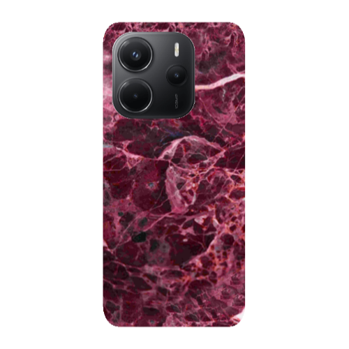 Xiaomi Redmi Note 14 Marble Cherry Transparent Silicone TPU Θήκη