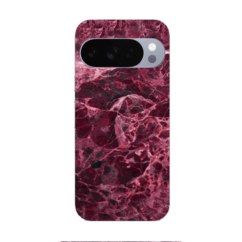Google Pixel 10 Pro Marble Cherry Transparent Silicone TPU Θήκη