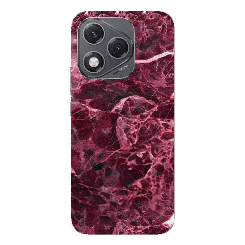Honor 400 Lite Marble Cherry Transparent Silicone TPU Θήκη