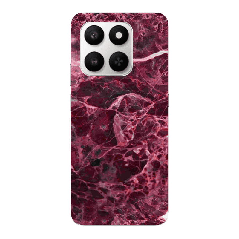 Honor Magic 400 Smart Marble Cherry Transparent Silicone TPU Θήκη