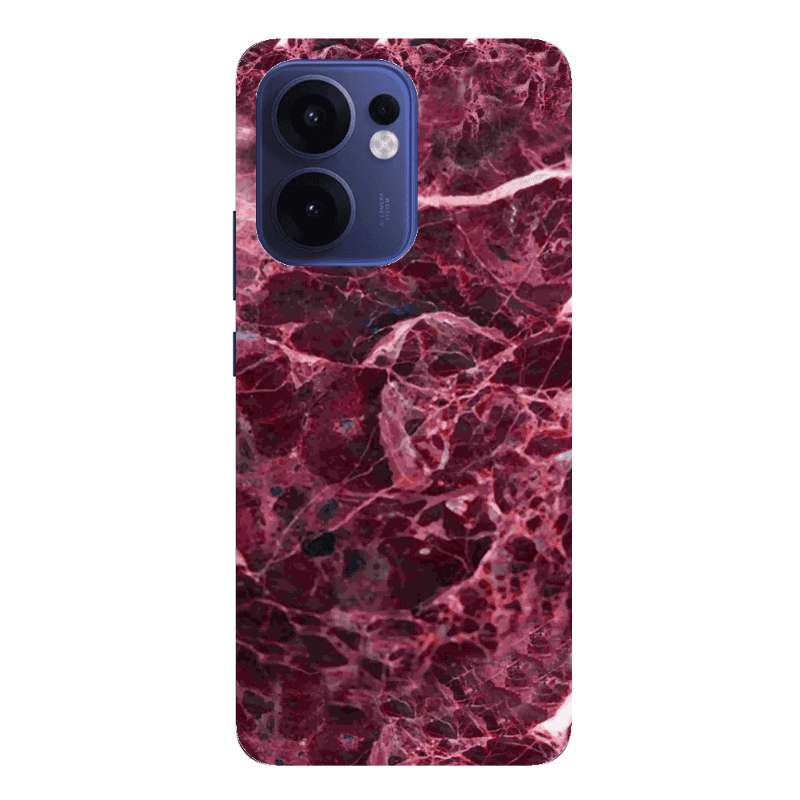 Oppo Reno13 FS Marble Cherry Transparent Silicone TPU Θήκη