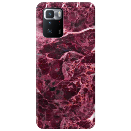 Xiaomi Poco X3 GT Marble Cherry Transparent Silicone TPU Θήκη