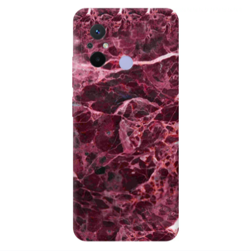 Xiaomi Redmi 12C Marble Cherry Transparent Silicone TPU Θήκη