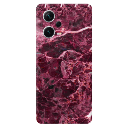 Xiaomi Redmi Note 12 5G Marble Cherry Transparent Silicone TPU Θήκη