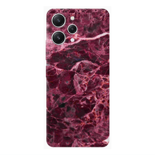 Xiaomi Redmi 12 Marble Cherry Transparent Silicone TPU Θήκη
