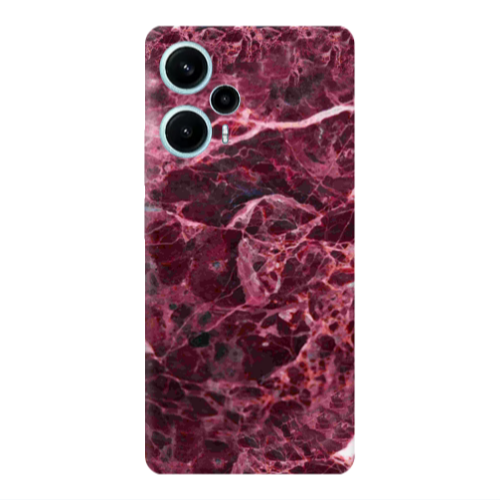 Xiaomi Poco F5 Marble Cherry Transparent Silicone TPU Θήκη
