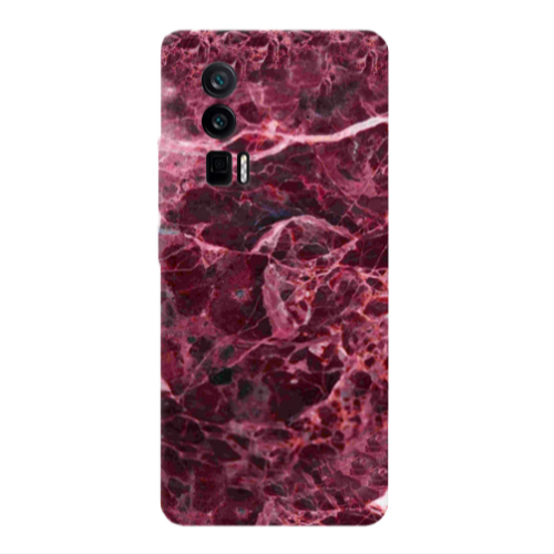 Xiaomi Poco F5 Pro Marble Cherry Transparent Silicone TPU Θήκη